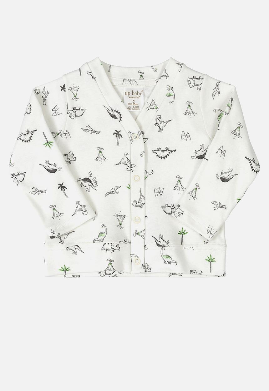 UP Baby - Baby boys dino cardigan - off white