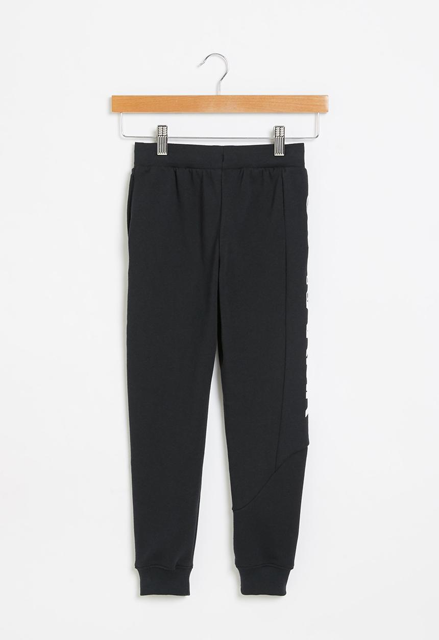 Under Armour - UA boys baseline fleece pants - black & white