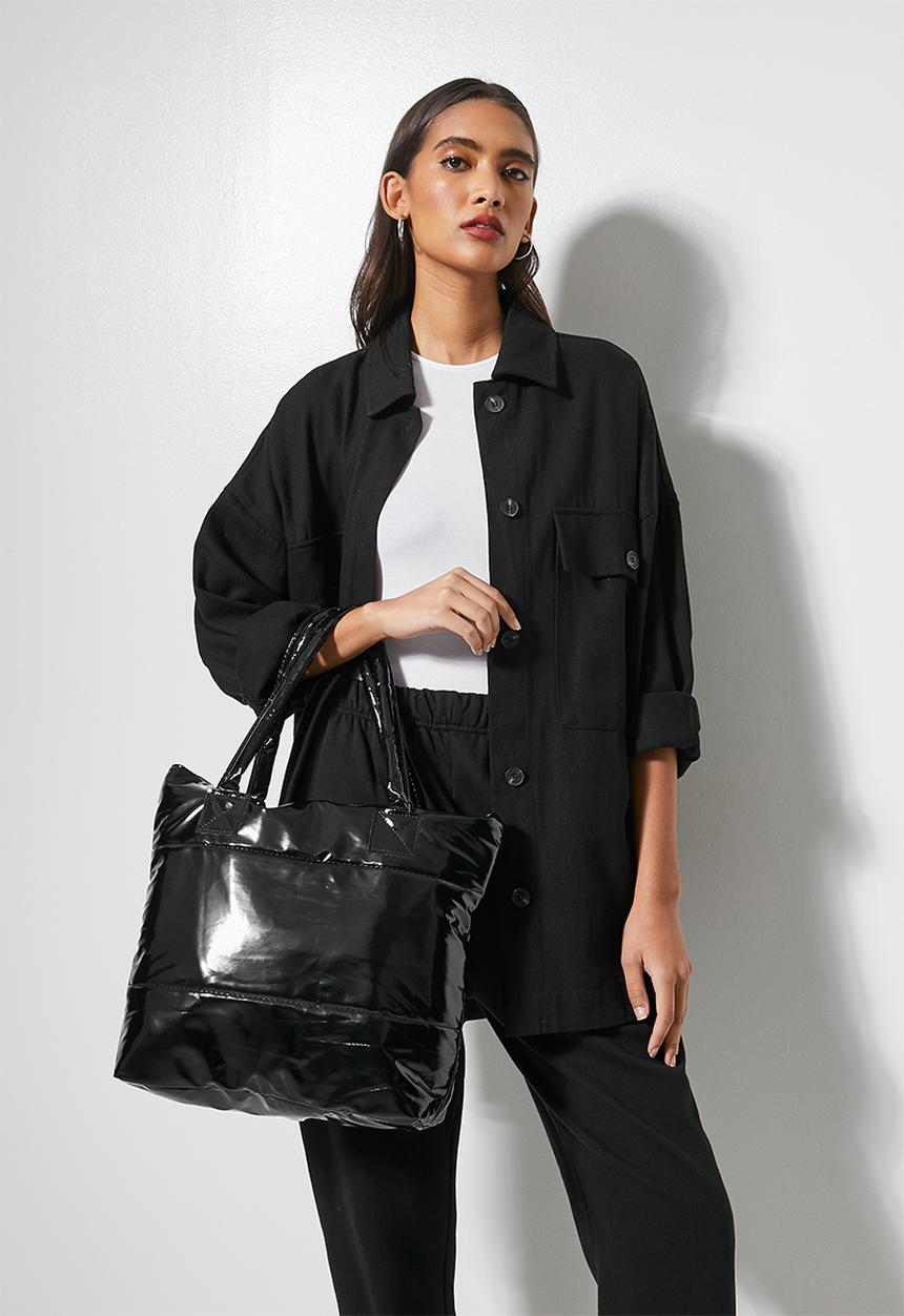 Superbalist - Puffer shopper - black