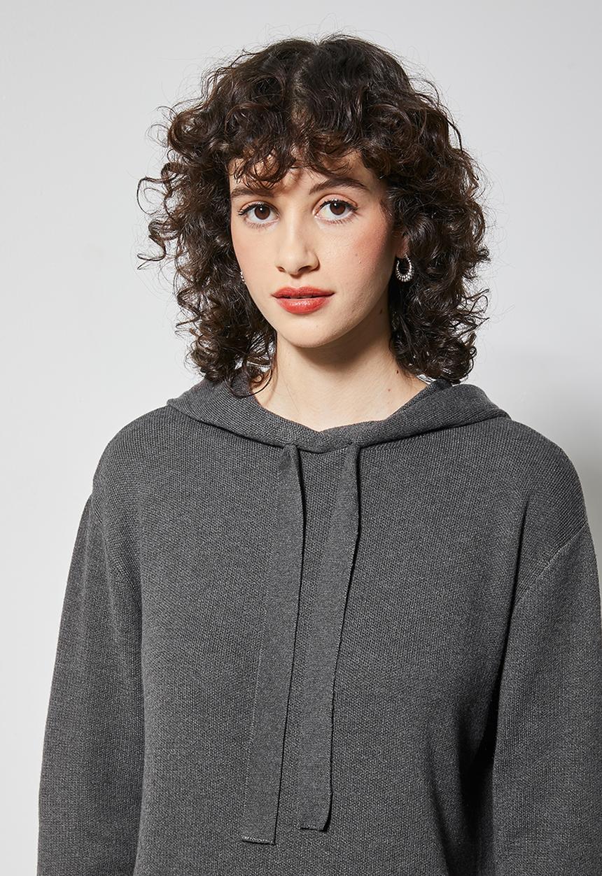 Superbalist - Knitwear hoodie - charcoal