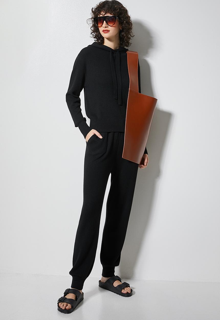 Superbalist - Knitwear hoodie - black