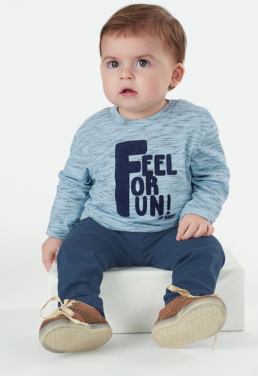 UP Baby - Boys twill pants - blue