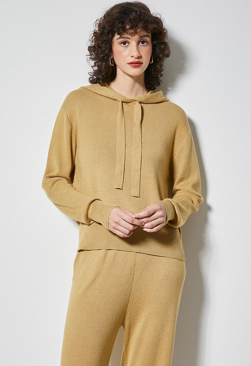 Superbalist - Knitwear hoodie - stone