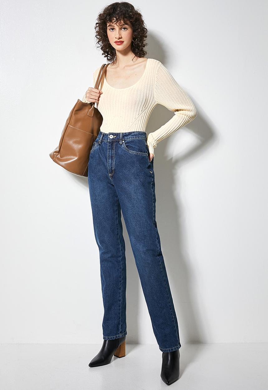 Superbalist - Sweetheart fitted jersey - ecru