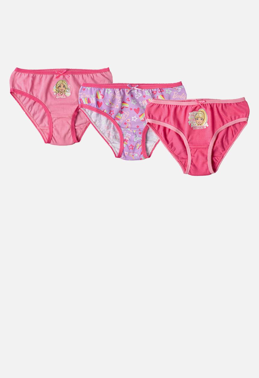 Character Group - Barbie 3 pack panty pack - pink