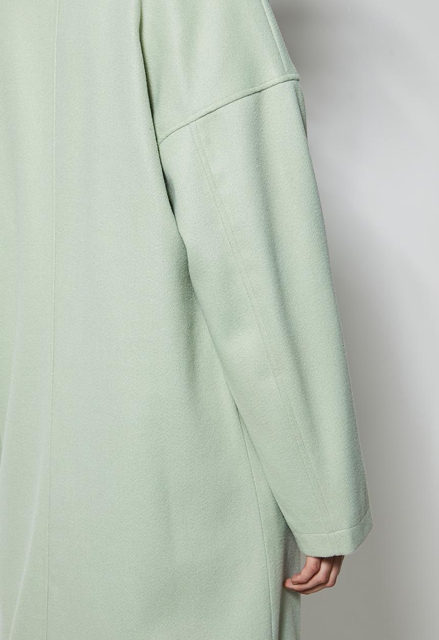 Superbalist - Roll collar coat - sage