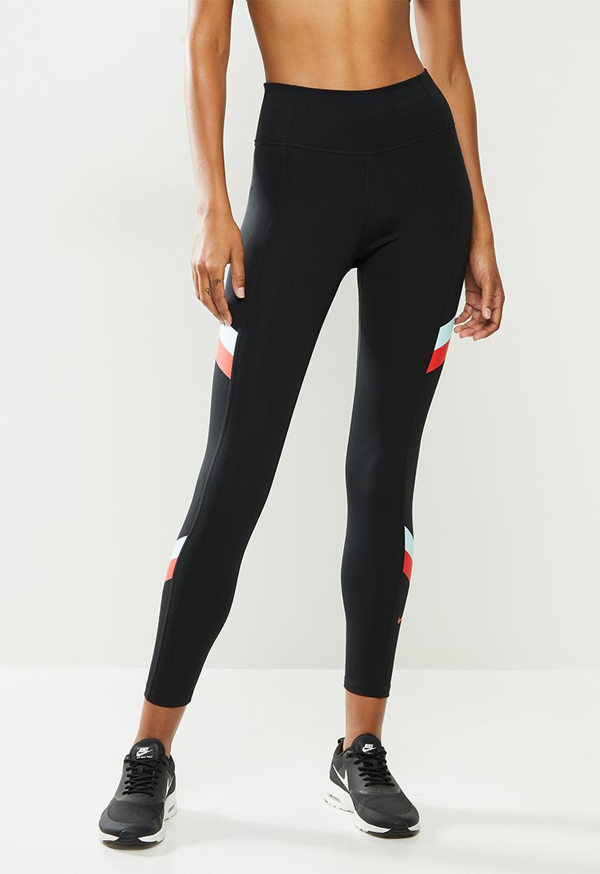 Nike - One clrbk stripe 7/8 tg - black