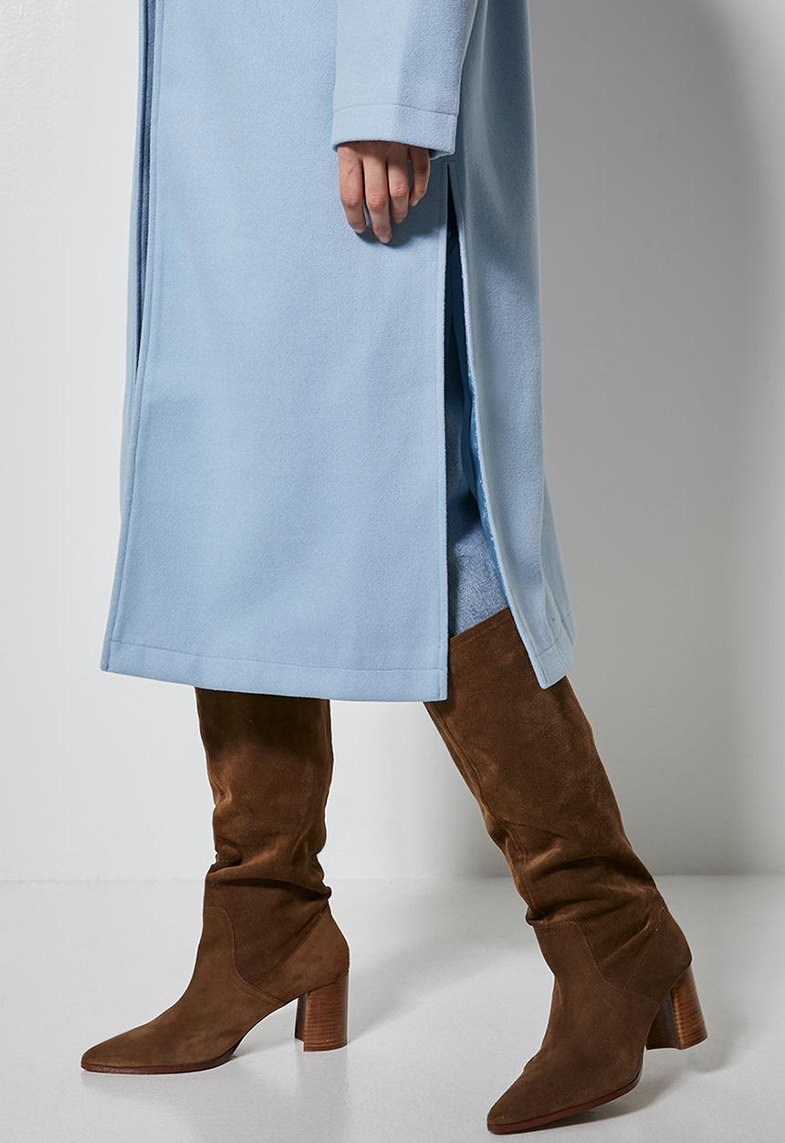 Superbalist - Split coat - pale blue