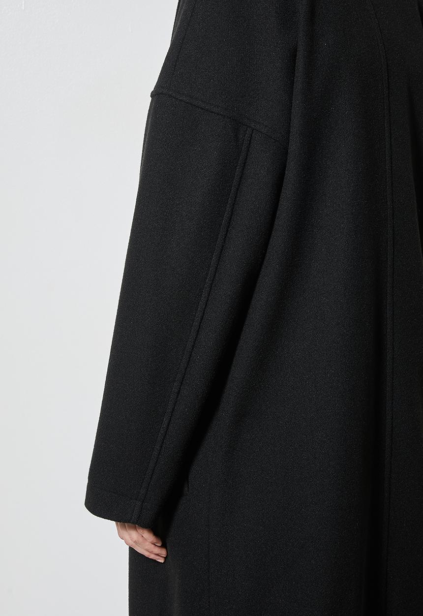 Superbalist - Roll collar coat - jet black