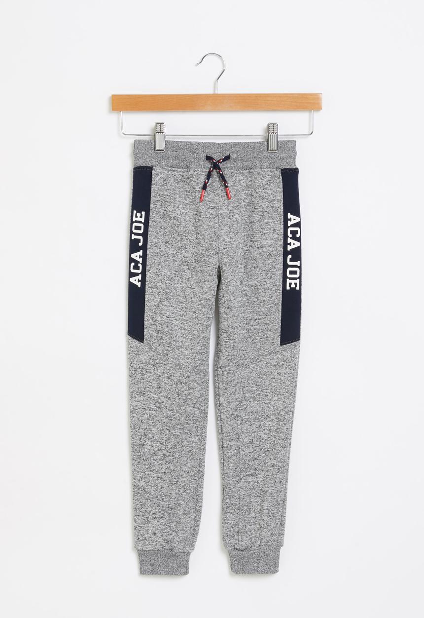Aca Joe - Pre-boys brushed grindle jogger - grey 