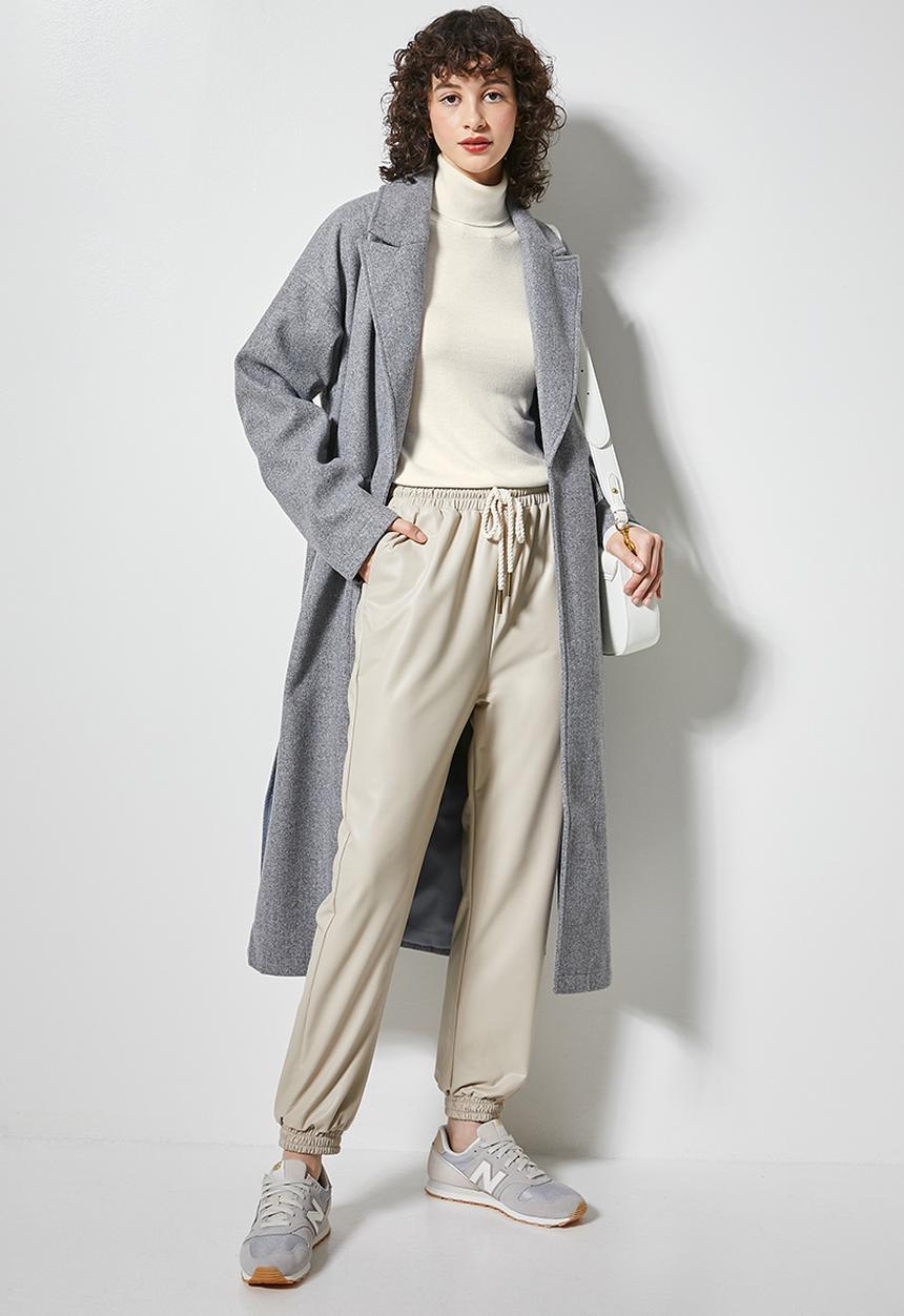 Superbalist - Cuff sleeve turtle neck - ecru