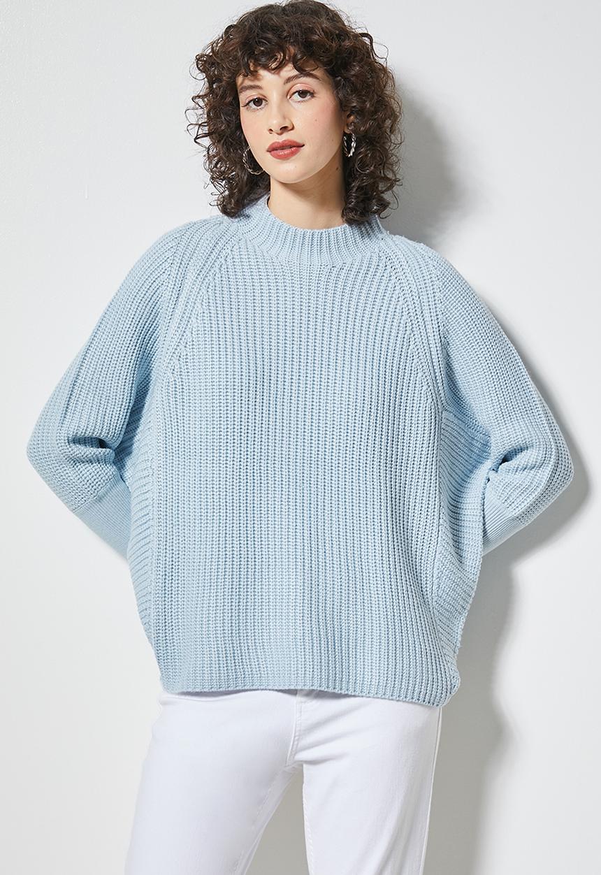 Superbalist - Dolman rib jumper - pale blue