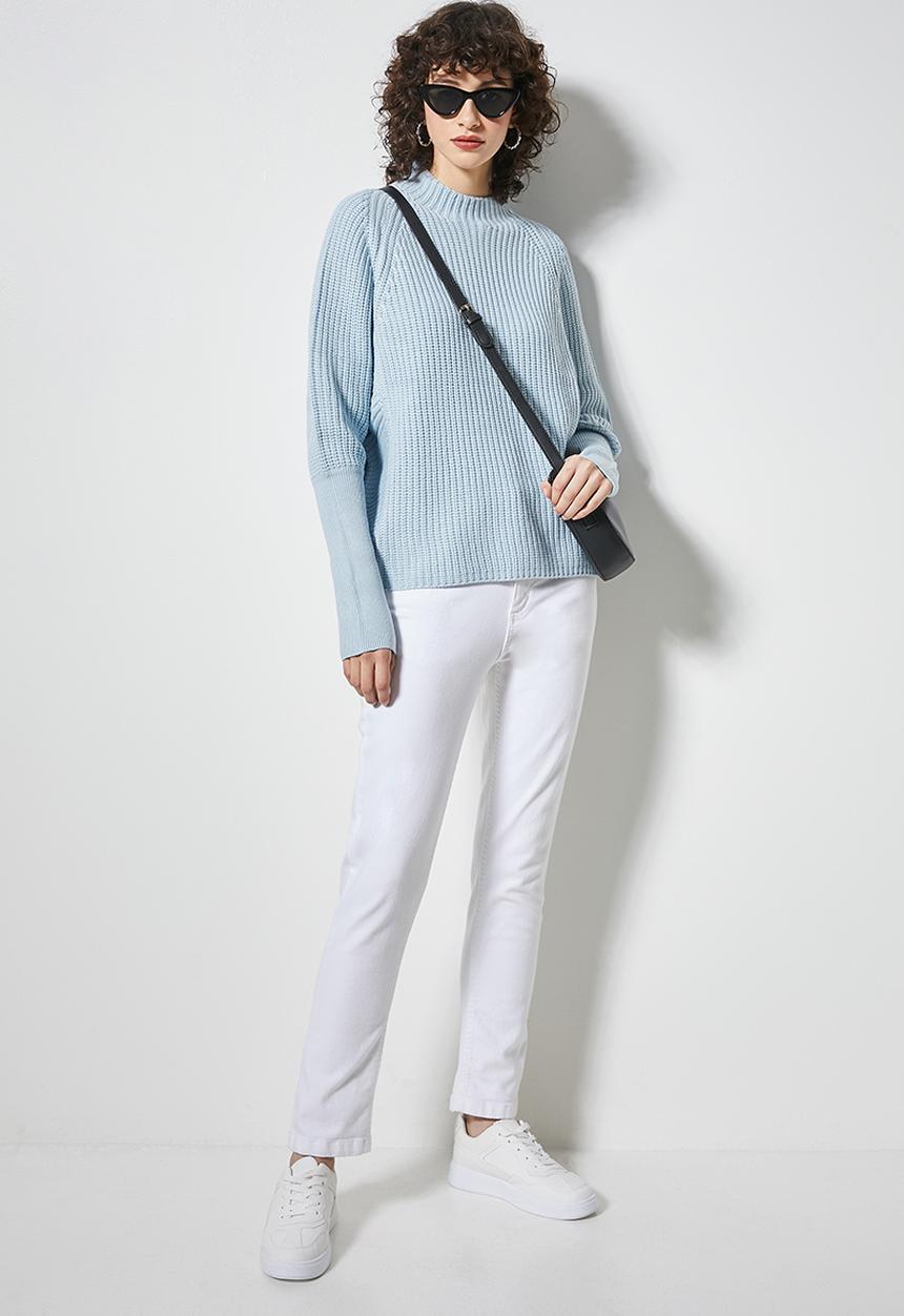 Superbalist - Dolman rib jumper - pale blue