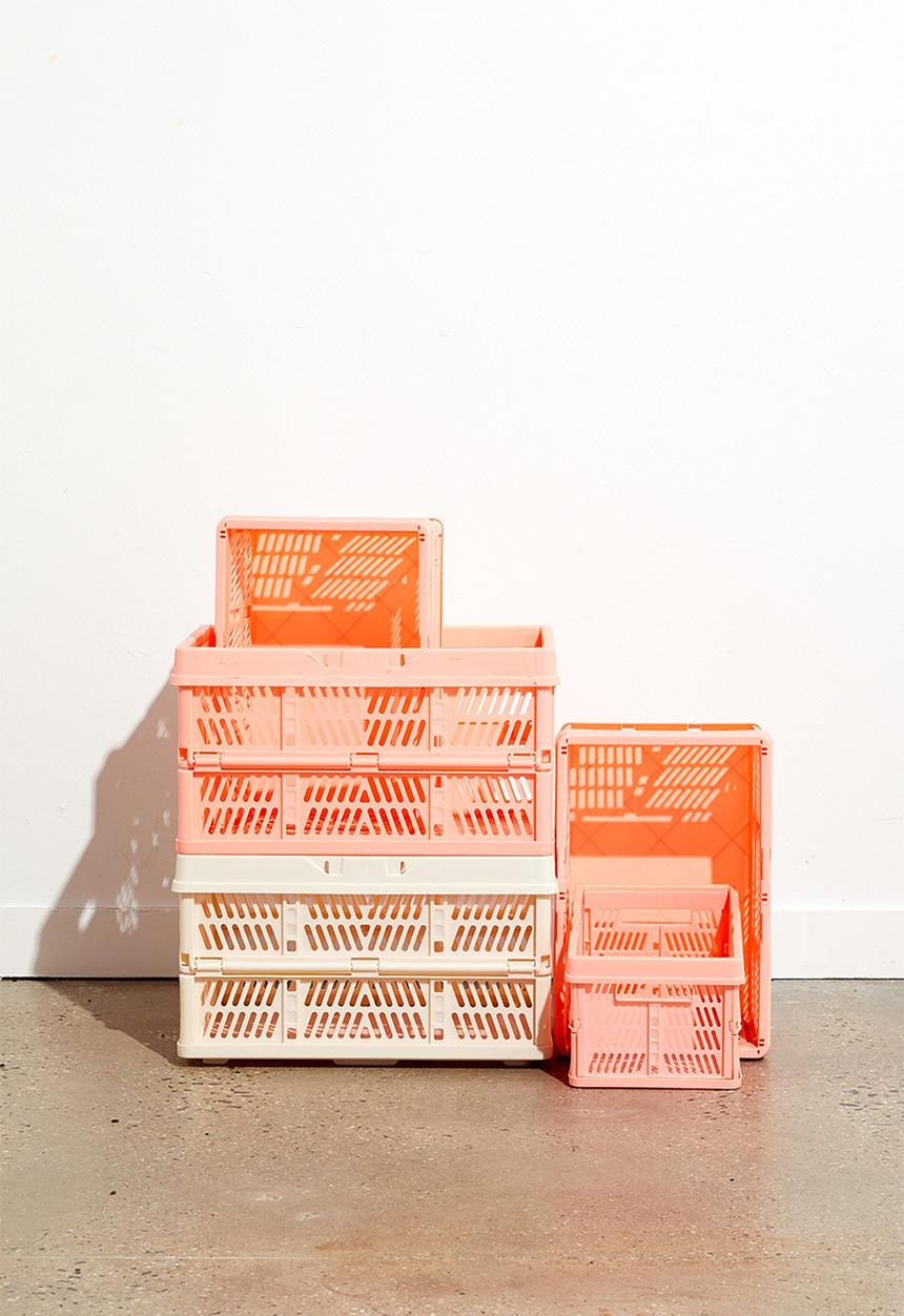 Typo - Large foldable storage - peach candy