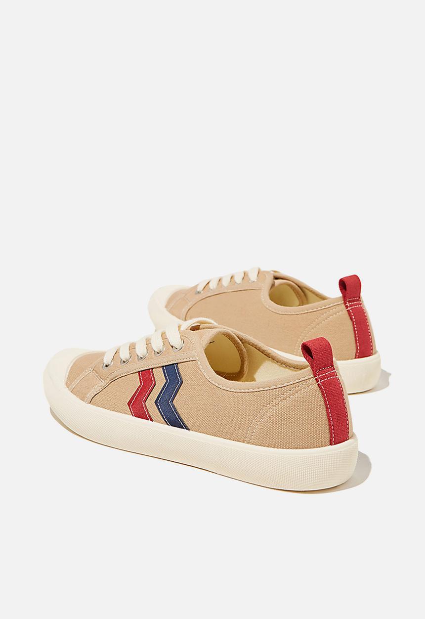 Cotton On - Demi lace up plimsoll - taupe