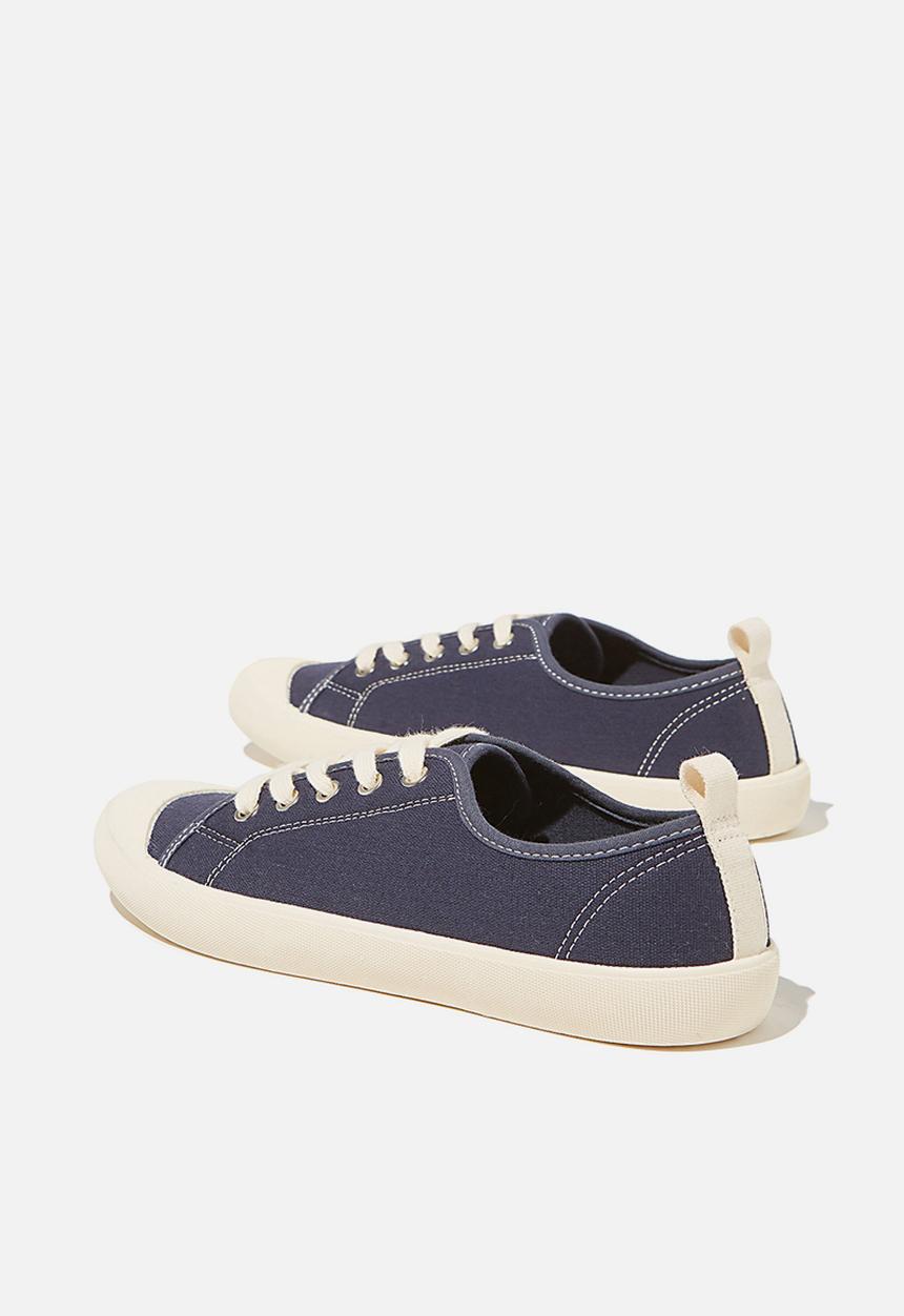 Cotton On - Demi lace up plimsoll - navy 