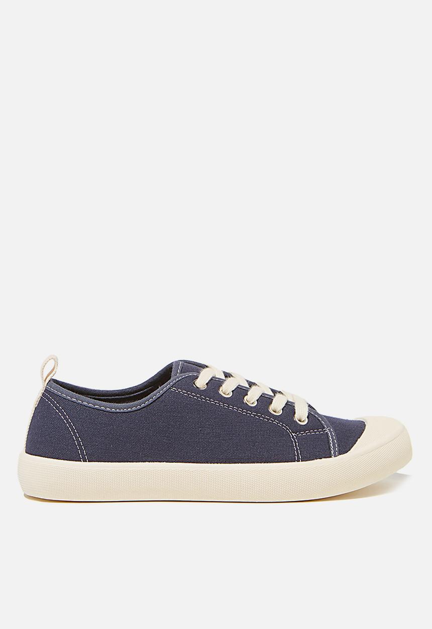 Cotton On - Demi lace up plimsoll - navy 