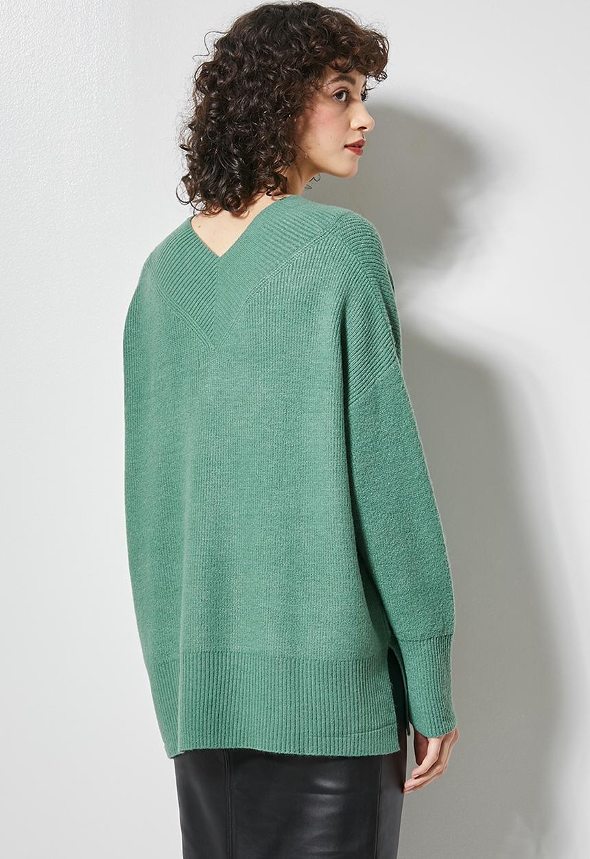 Superbalist - V-neck jumper - deep sage