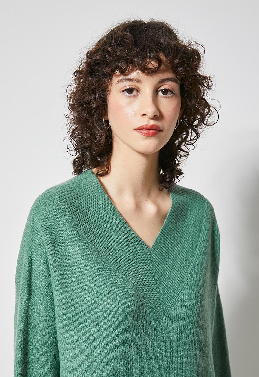 Superbalist - V-neck jumper - deep sage