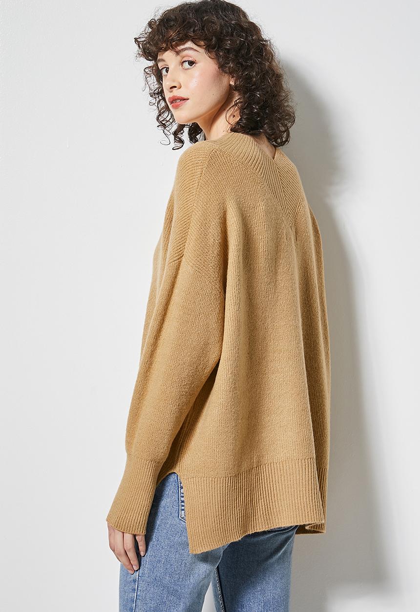 Superbalist - V-neck jumper - camel