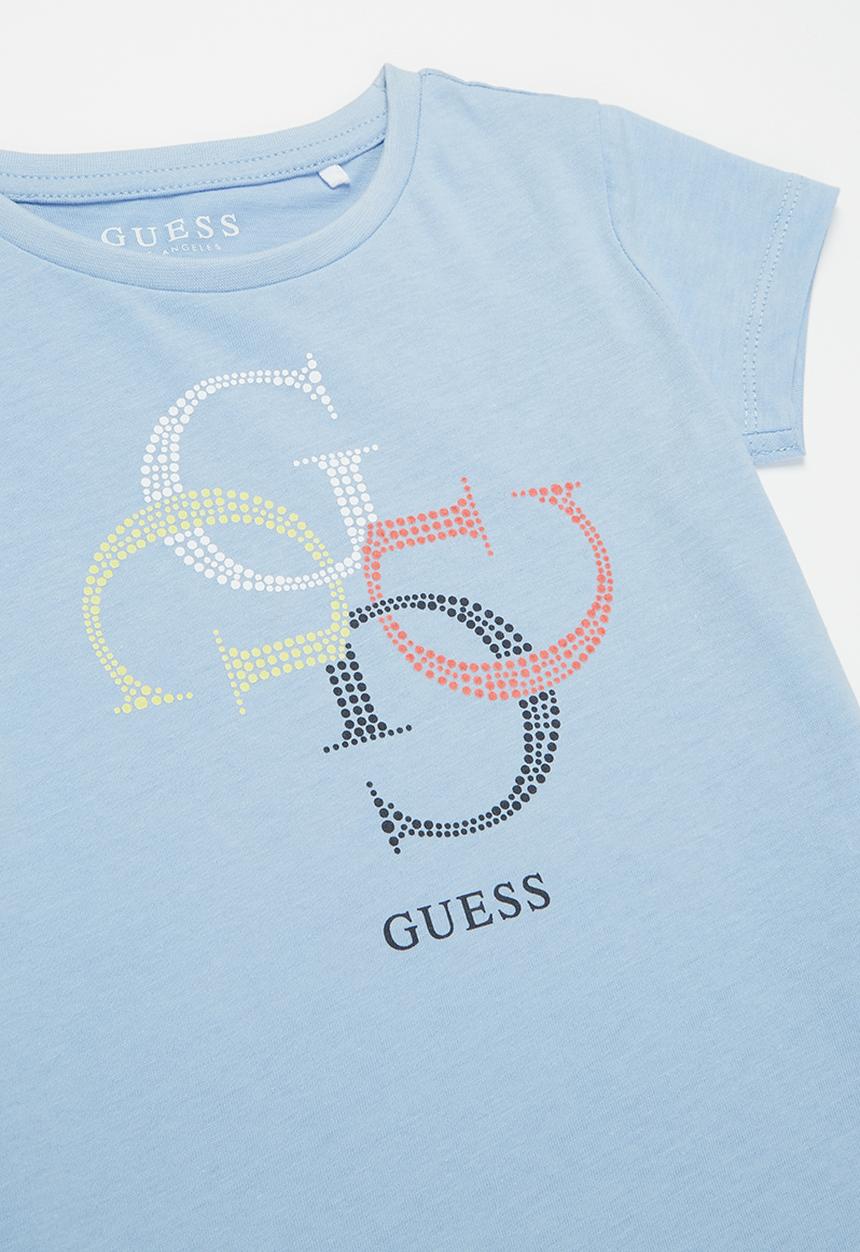 GUESS - Girls short sleeve quatro g tee - blue