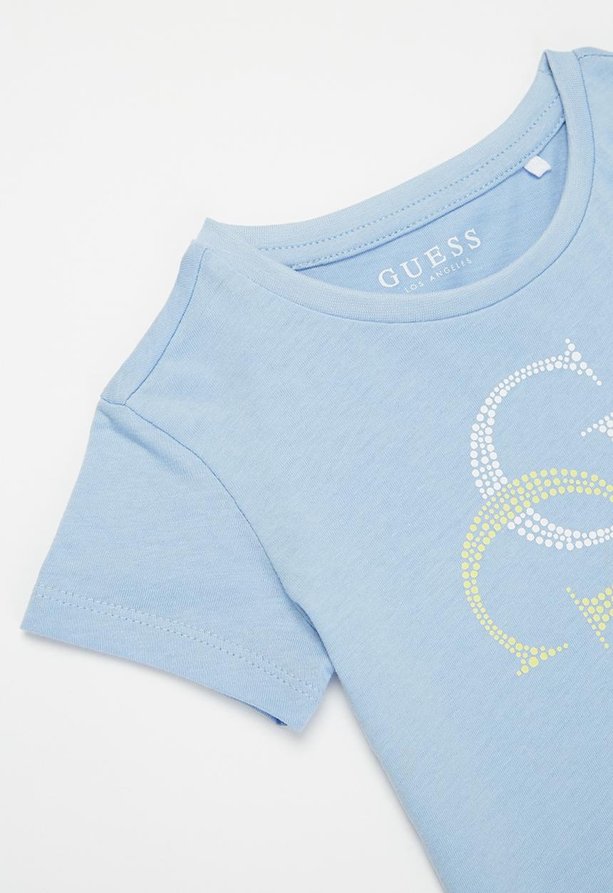 GUESS - Girls short sleeve quatro g tee - blue