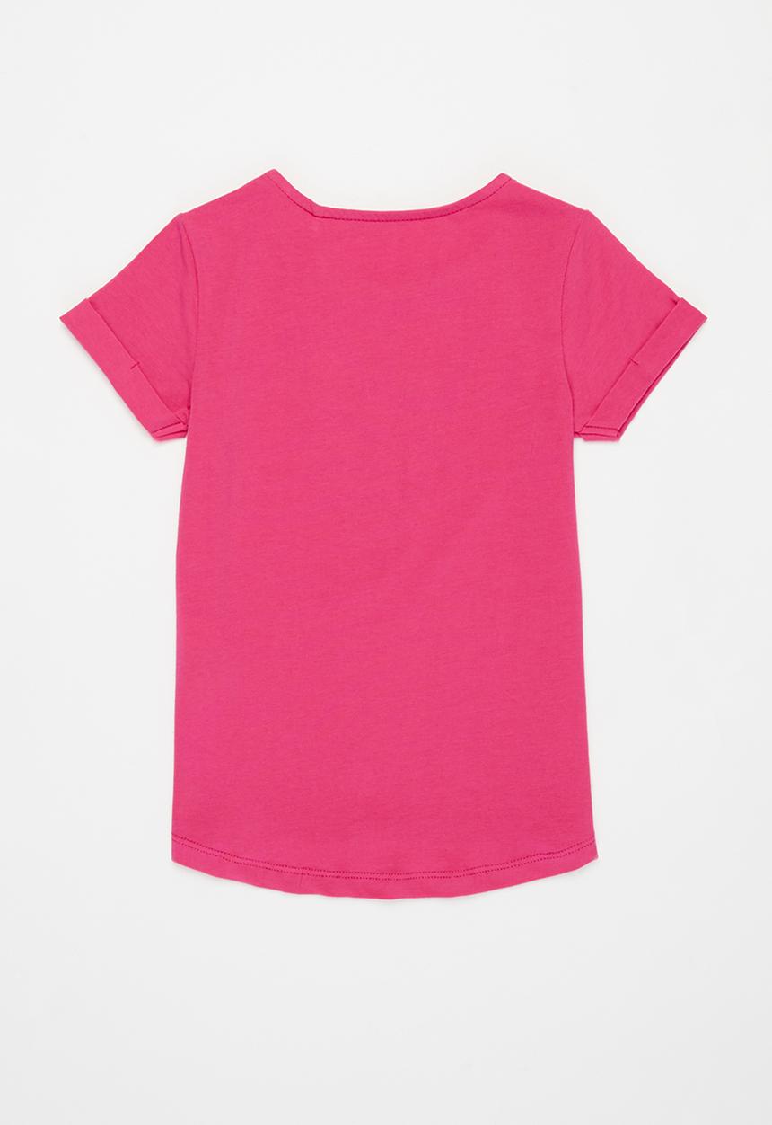 GUESS - Girls short sleeve flower tee - pink