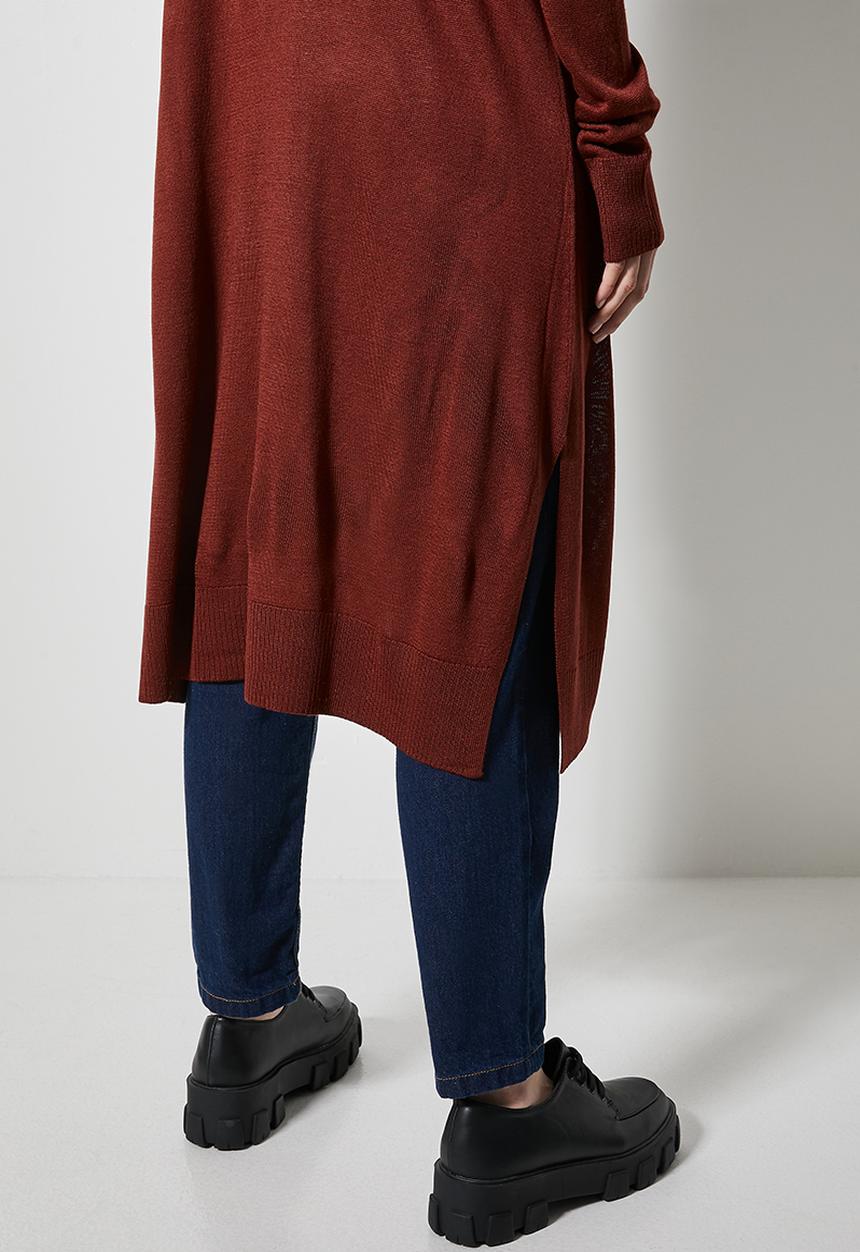 Superbalist - Midi lightweight cardi - rust