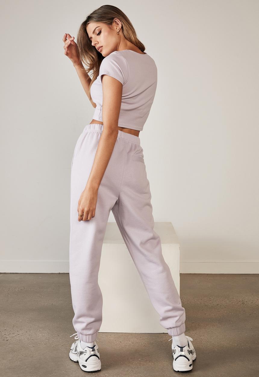 Factorie - Super high rise trackpant - pale violet