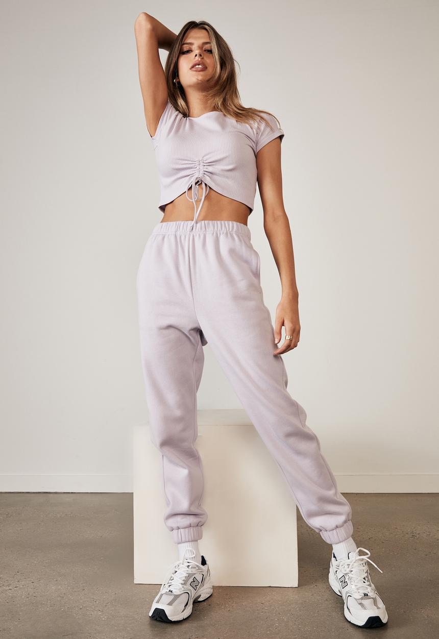 Factorie - Super high rise trackpant - pale violet