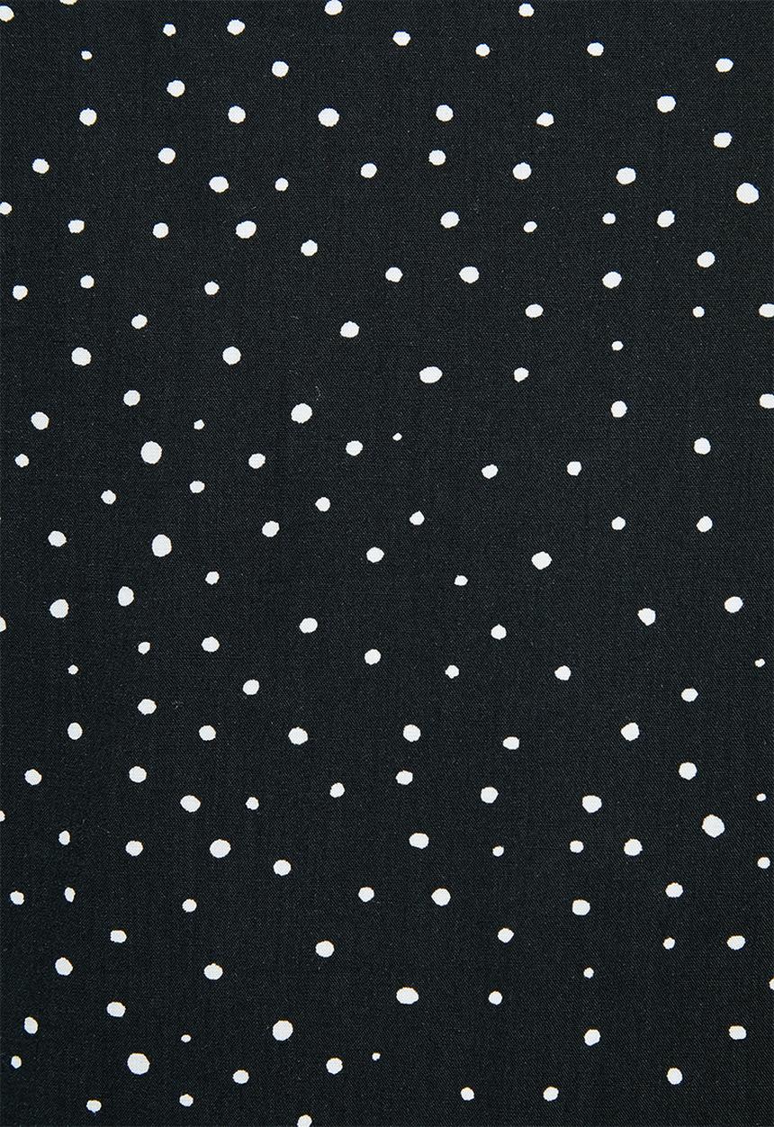 MILLA - Tie detail collar mini dress - black 