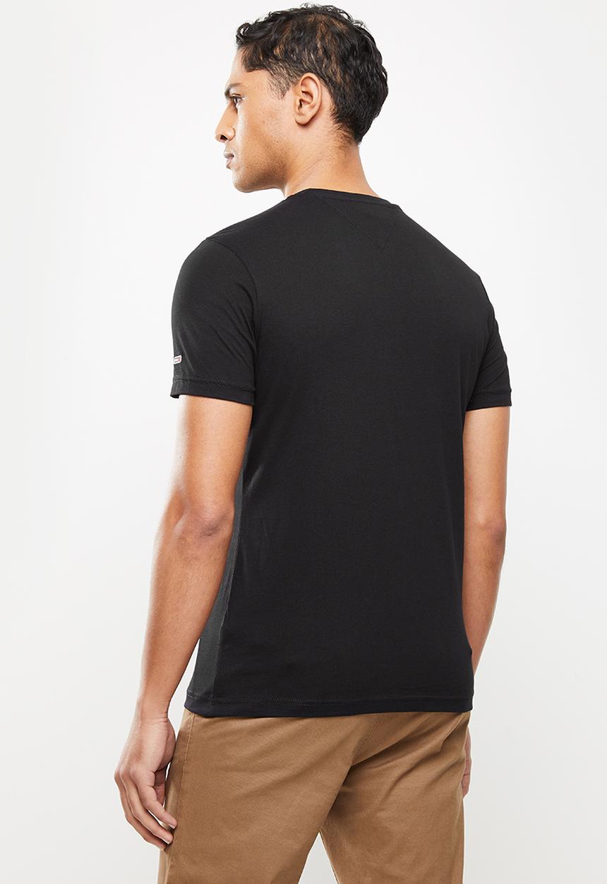 Tommy Hilfiger - Tjm contrast color tommy tee - black