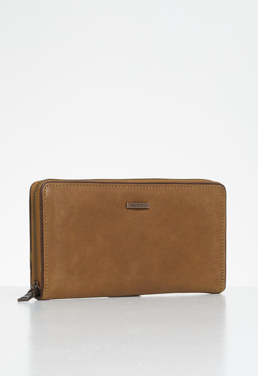 BUSBY - Zulu zip around purse - brown