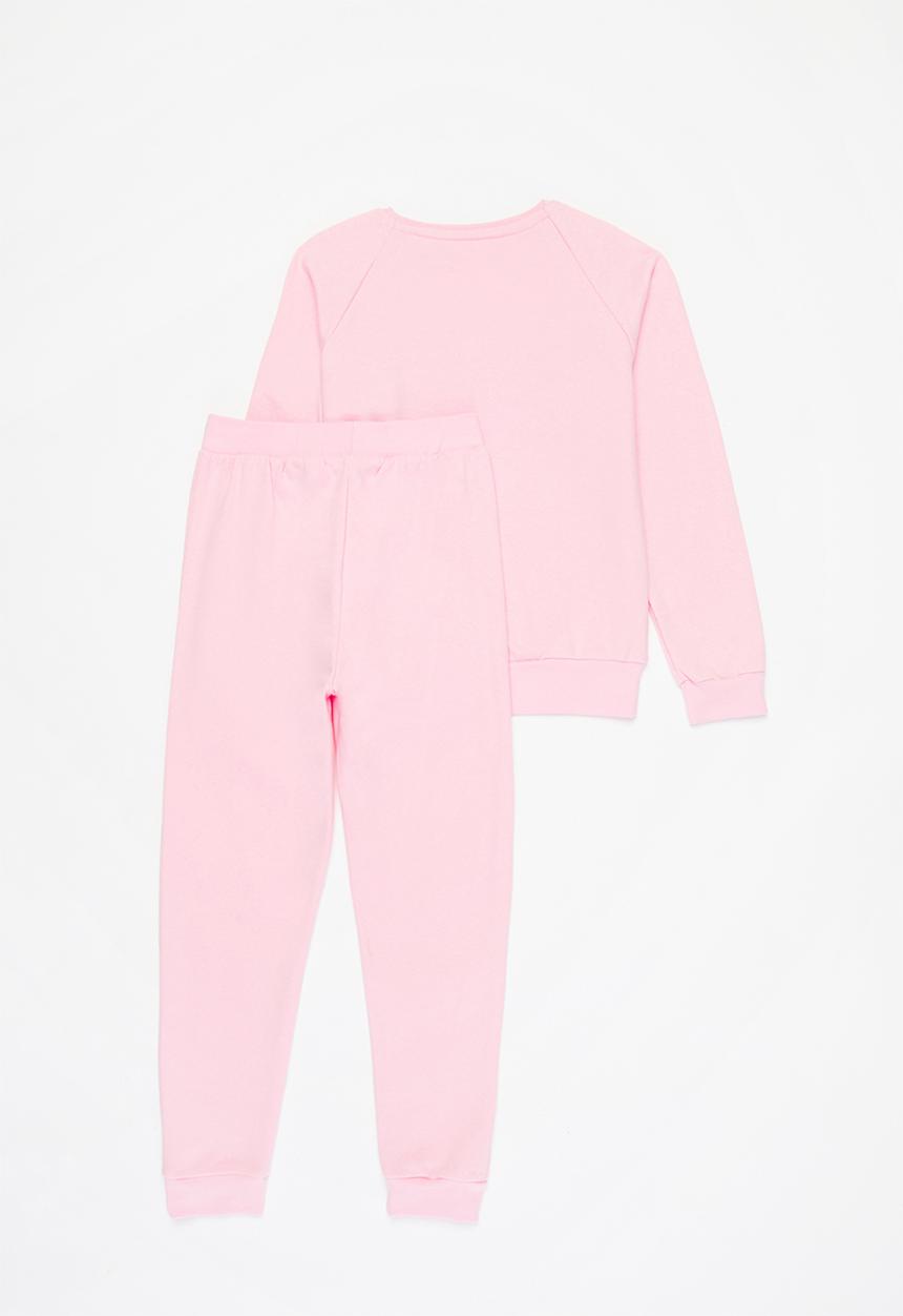 Pop Candy - Younger girls Paris tracksuit - pink