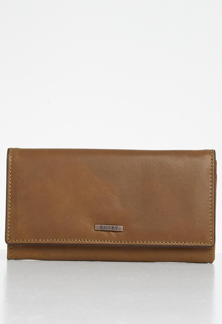 BUSBY - Zulu clutch purse - brown