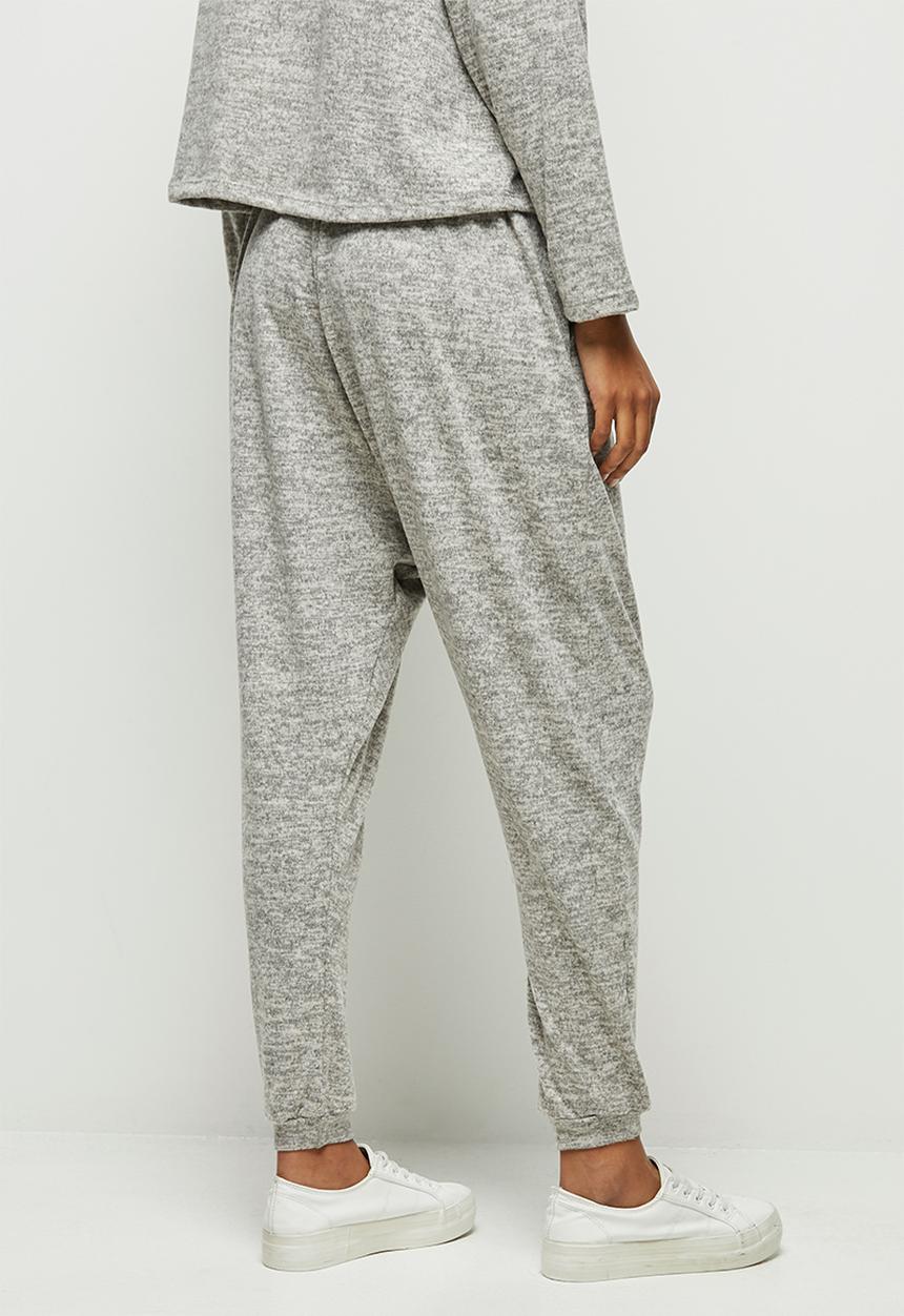 edit - Soft texture harem pants - oatmeal