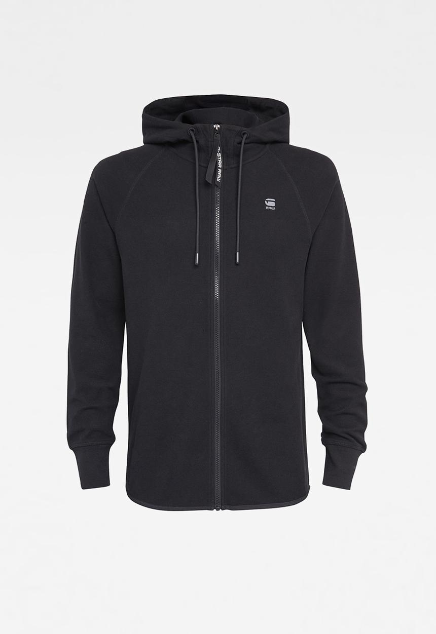 G-STAR - Tonal jirgi hood t l\s - dk black