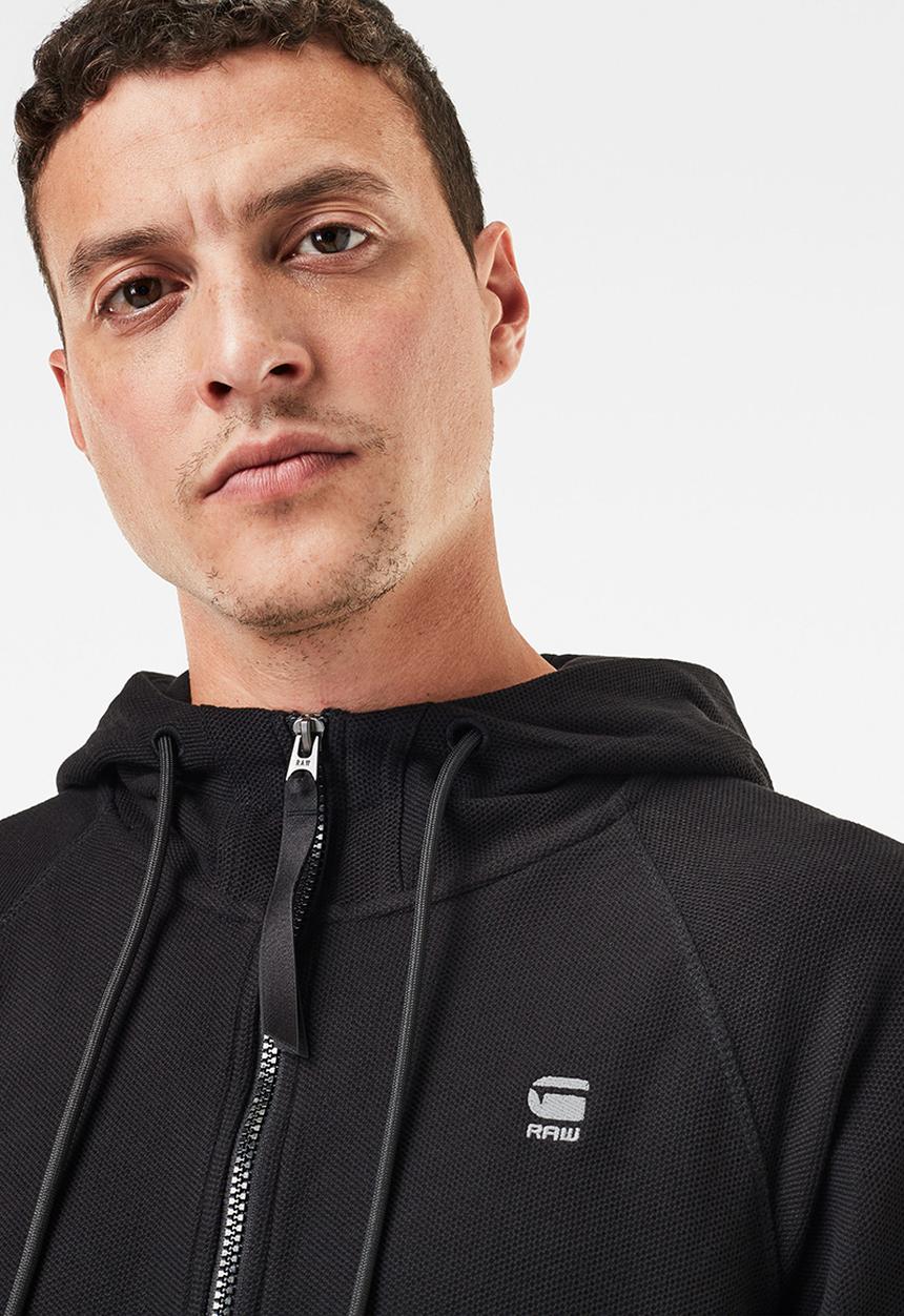 G-STAR - Tonal jirgi hood t l\s - dk black