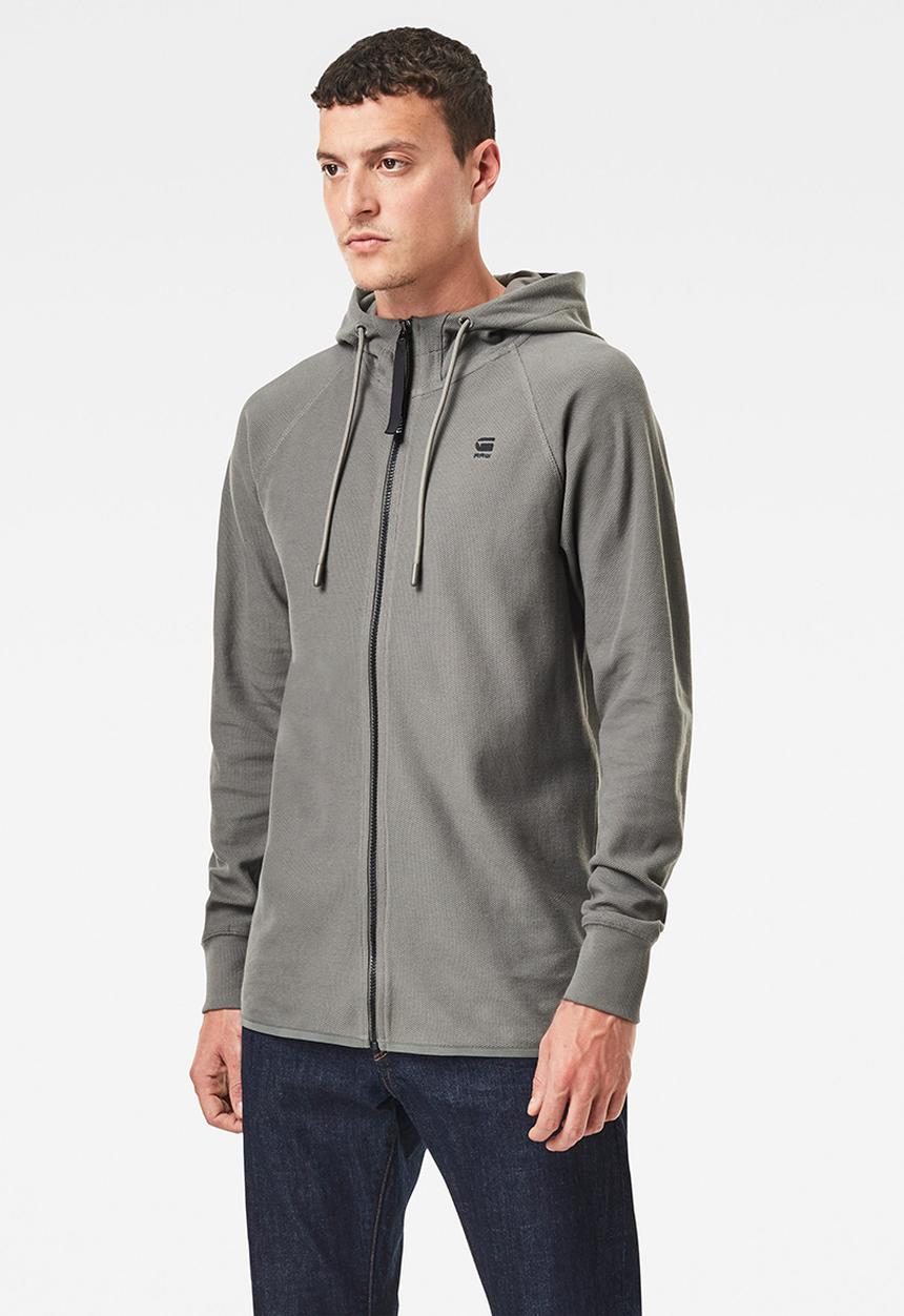 G-STAR - Tonal jirgi hood t l\s - gs grey