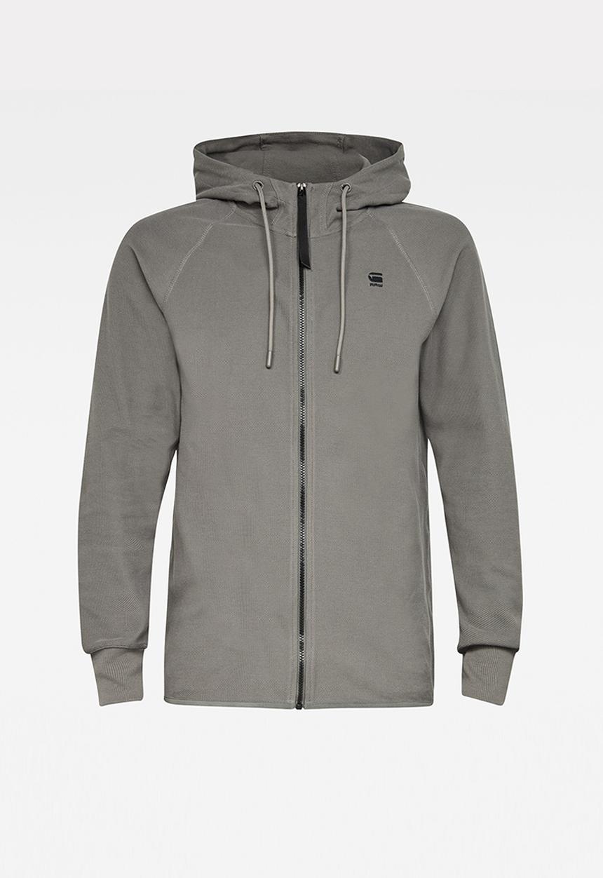 G-STAR - Tonal jirgi hood t l\s - gs grey