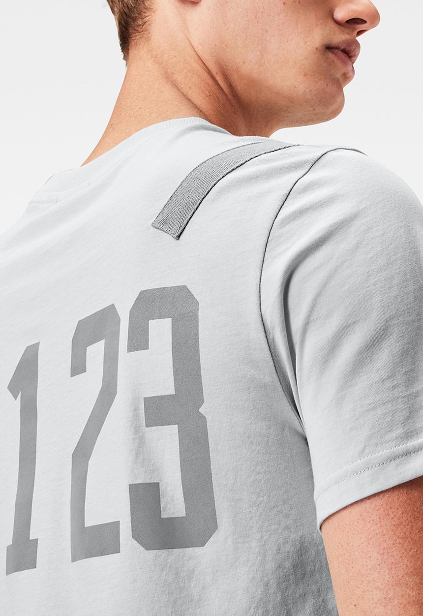 G-STAR - Shoulder tape reflective logo+ r s\s - cool grey