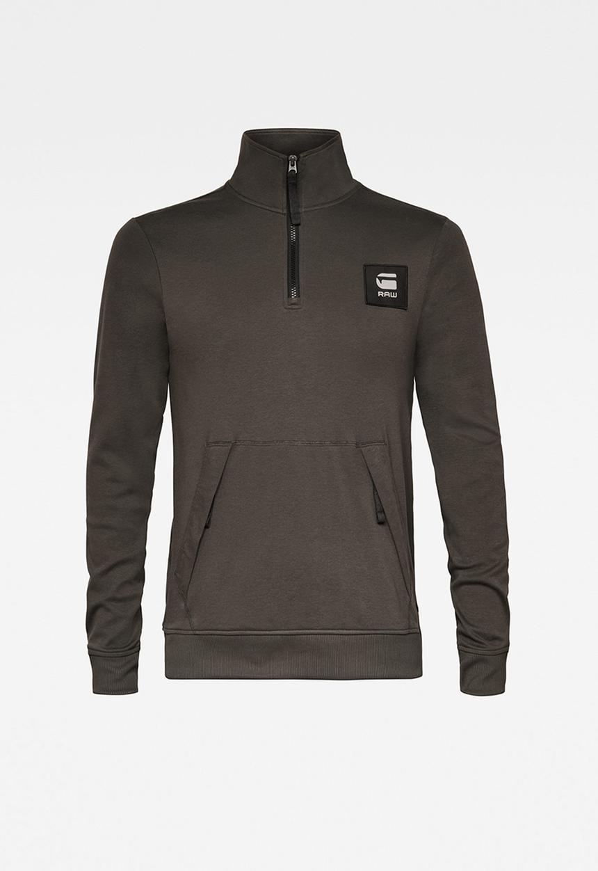 G-STAR - Half zip track tweeter t l\s - asfalt