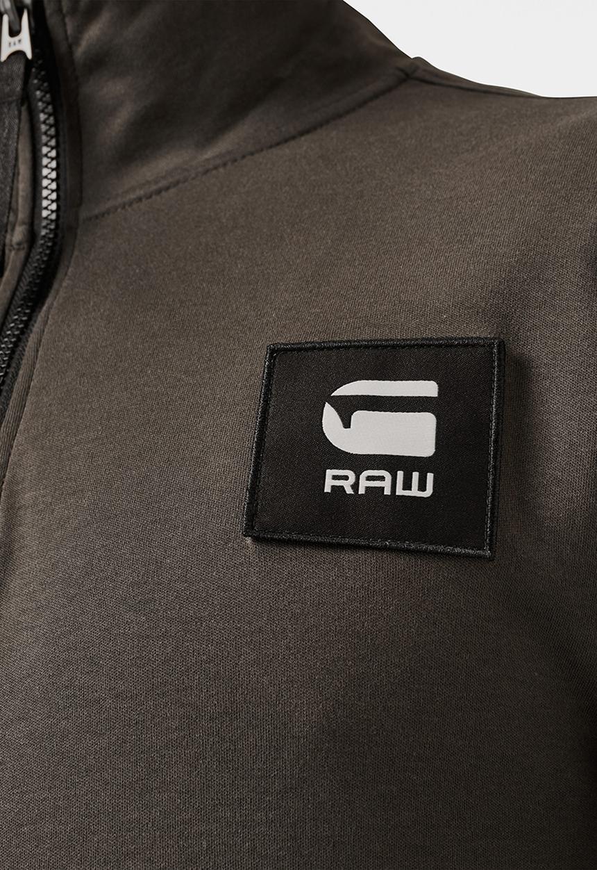 G-STAR - Half zip track tweeter t l\s - asfalt