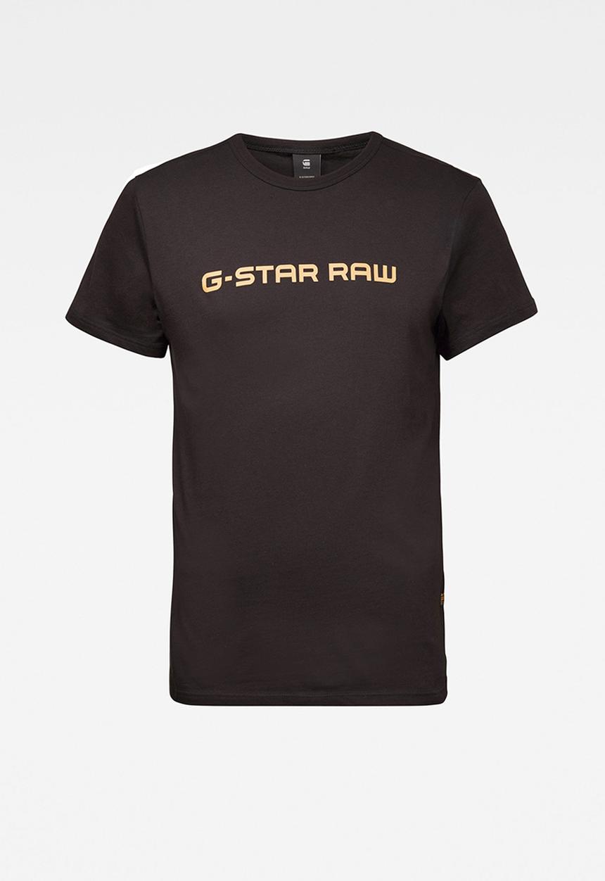 G-STAR - Graphic core straight r t s\s - dk black