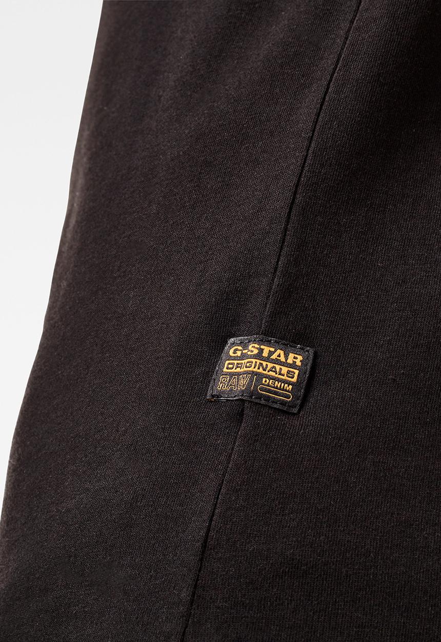 G-STAR - Graphic core straight r t s\s - dk black