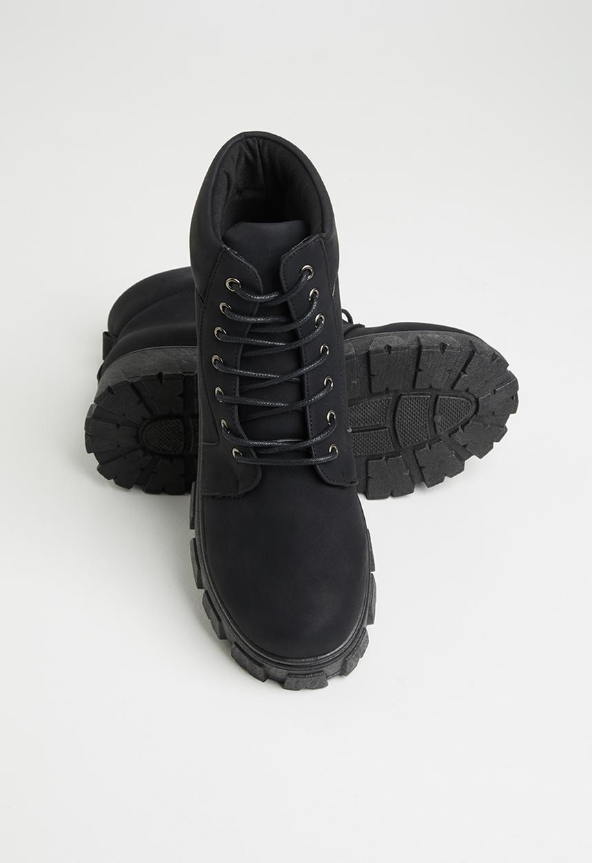 Seduction - Chunky combat boot - black