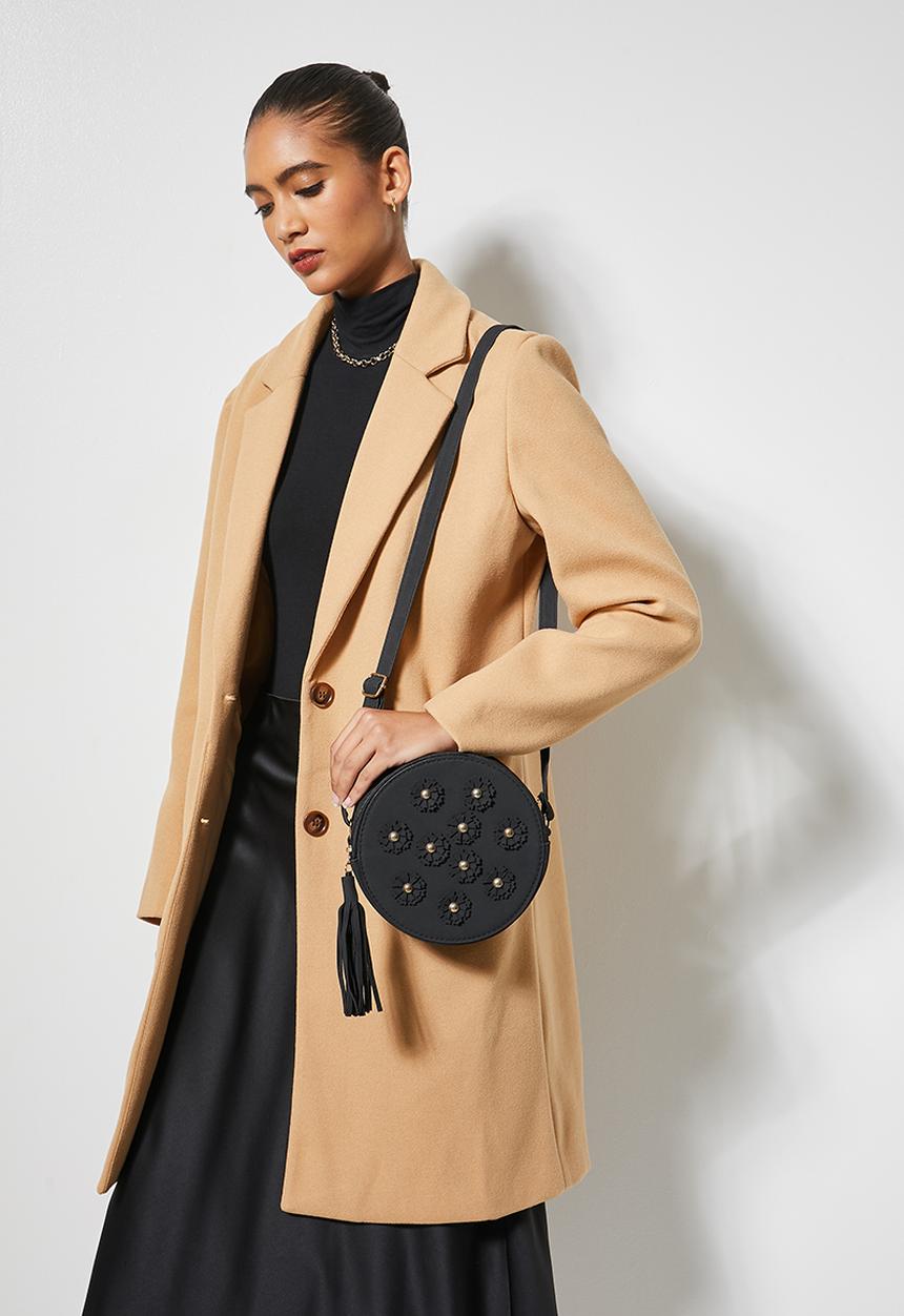 Superbalist - Round crossbody bag - black