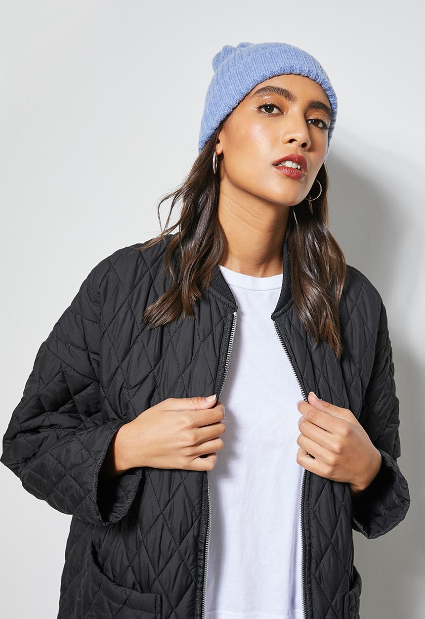 Superbalist - Knitted turn up beanie - blue