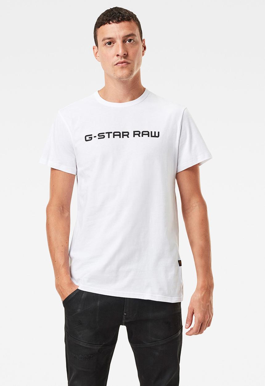 G-STAR - Graphic core straight r t s\s - white