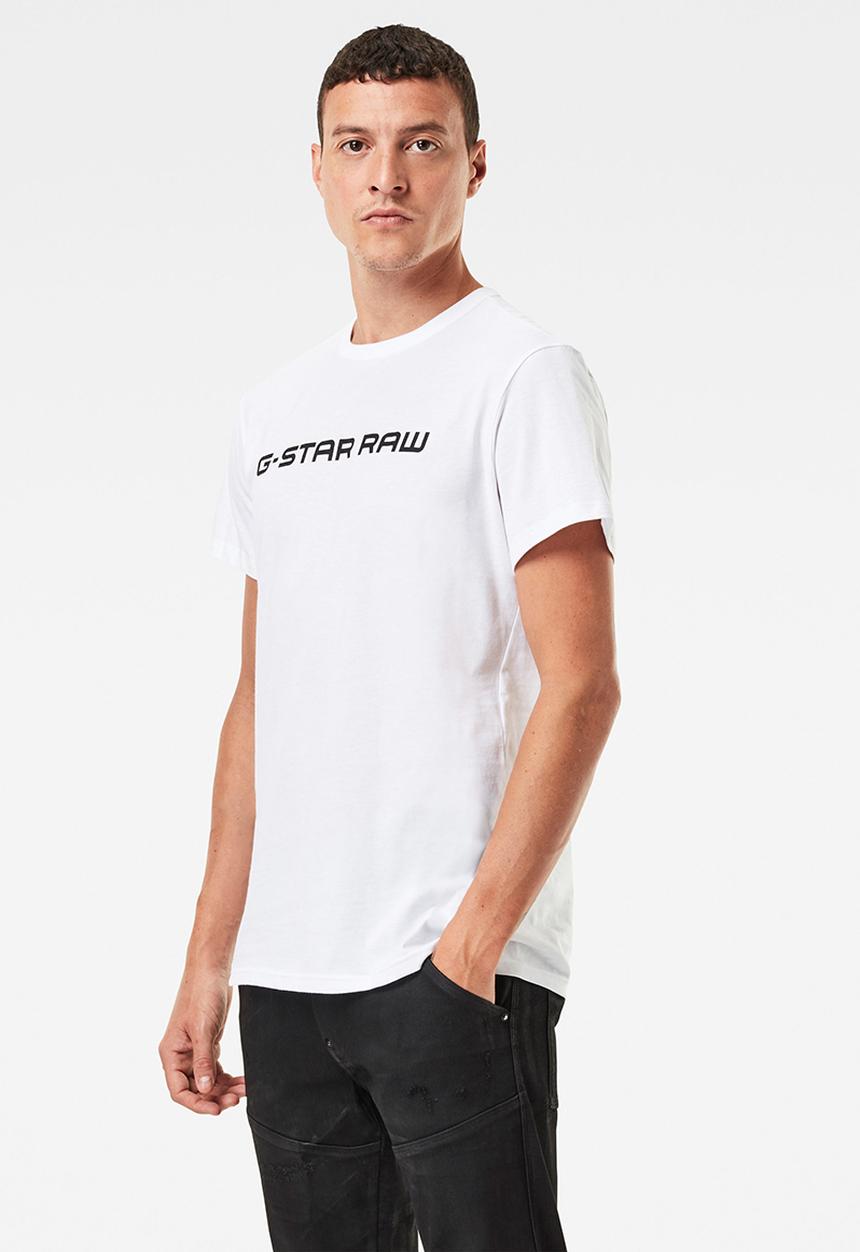 G-STAR - Graphic core straight r t s\s - white